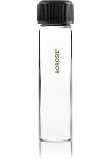 Cam Deney Tüpü Düz Tabanlı Pp Vida Kapaklı - 25X95 Dibi Düz