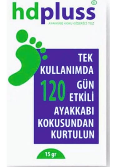 HD Pluss 120 Gün Etkili Ayak Koku Önleyici Koku Giderici Toz 12 x 15 G
