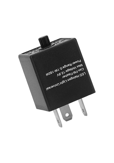 Lemestar 12v Motor Ve Otomobil İçin 3-pin Led Sinyal Flasörü - Frekans Ayarlanabilir, Otomatik Korumalı, Plug & Play Smd Teknoloji Röle