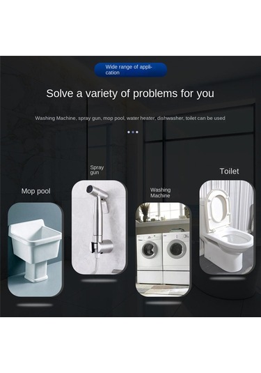 Xurunkeji 1/2 İnç Evrensel Arayüz Musluğu Çift Çıkışlı Çift Kontrol Su Musluğu Ev Banyo Hortumu Sulama Bağlantısı Mavi Mavi