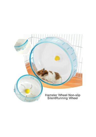 Teltree Sessiz Kaymaz Hamster Koşu Çarkı - Su Geçirmez Ve Dayanıklı Plastik Yapı