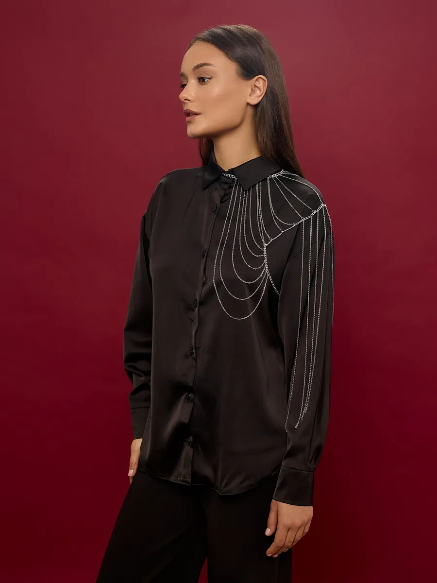 Bıjuteks Vücut Zinciri Body Chain 271977555 Gri