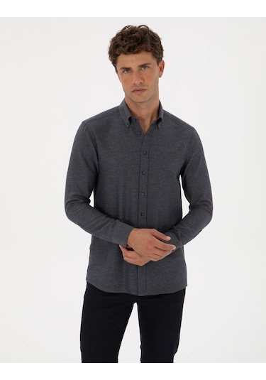 Pierre Cardin Erkek Lacivert Gömlek Desenli 50316768-vr033 Lacivert