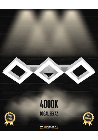 Amigo Gri Kasa, Doğal Beyaz Işık Modern Plafonyer Led Avize GRİ RENK