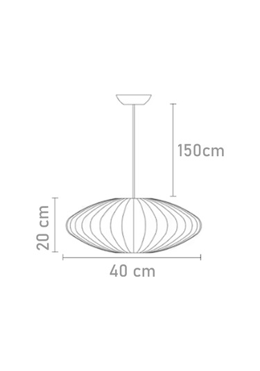 Qdec Bumble Avize Basık 40 Cm Beyaz