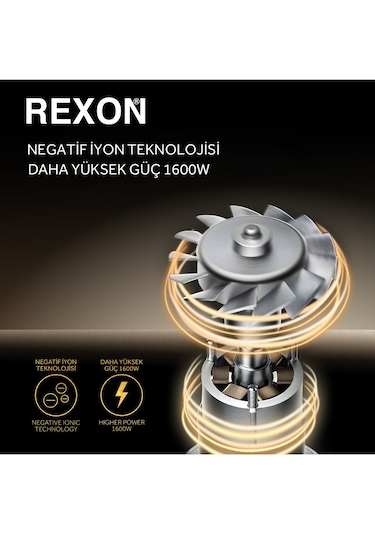Rexon Flex 10-ın-1 Hot Air Wrap Saç Kurutma Makinesi
