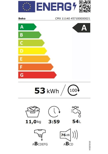 Beko CMX 11140 11 KG 1400 Devir Çamaşır Makinesi