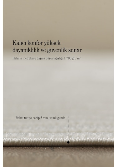 Modern Halı Yıkanabilir Halı Kaymaz Tabanlı Halı Dokuma Halı Salon Halısı Mutfak Halısı Sisal Yolluk Krem