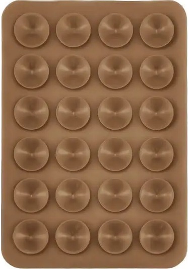 Goldenqian Yapışkan Destekli Kaymaz Akıllı Telefon Tutucu İle Cep Telefonu Sabitleme İçin 1pc Evrensel Silikon Vantuz Coffee Coffee