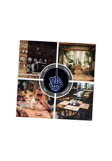 Goldenqian Dikey Orta Parmak 3d Lamba Led Masa Lambası Led Masa Lambası 3d Gece Lambası Led Fenerler Led Gece Lambası Ampüller Led Kreş Gece Işıkları 3d Görsel Lamba Siyah Parti Malze Fykxdb Siyah