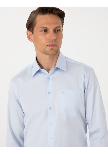 Pierre Cardin Erkek Açık Mavi Gömlek Basic 50302972-vr003 Açik Mavi