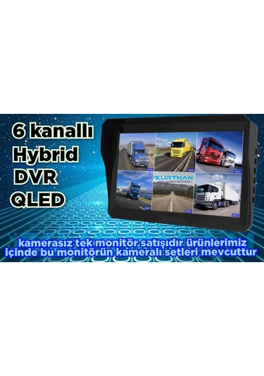 Qled Hybrid Dvr 6 Kanallı Monitör-kamerasız 256 Gb 12 24 Volt