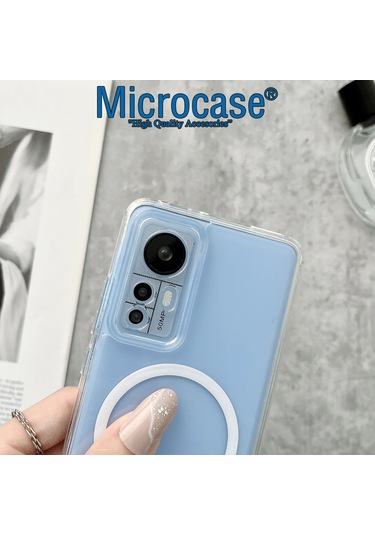 Xiaomi 12/12X/12S Magsafe Yarı Esnek Plastik Şeffaf Kılıf -AL8115