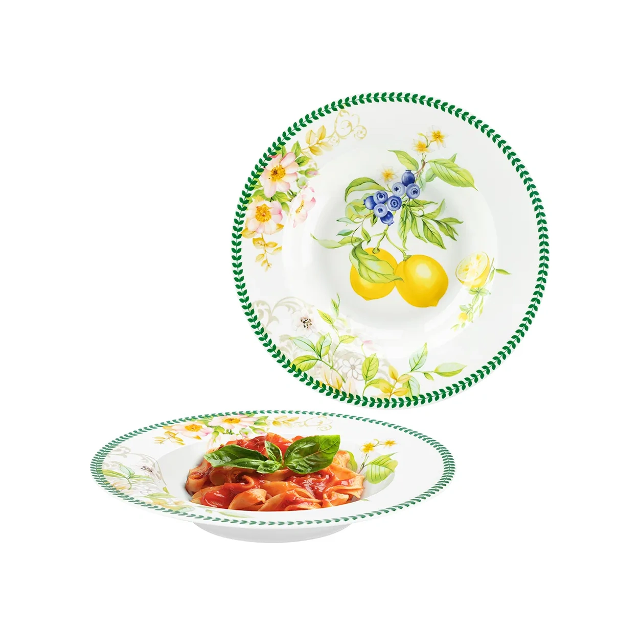 Elan Gallery Limon Desenli Çorba Kasesi "limonlar" 2 Adet, 400 Ml 342317882 Beyaz