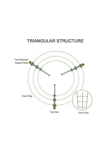 Pazly Ve Pratik Halkalı Geeroyoo Destek Dayanıklı Çerçevesi Bitki Ayarlanabilir 3 - Re