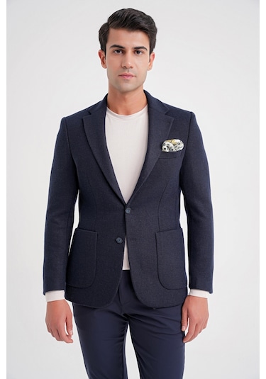 Efor C 717 Ceket Regular Fit Lacivert Lacivert