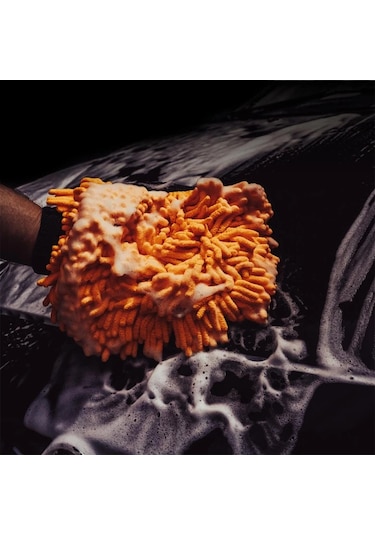 Nasiol Süper Yumuşak Çift Taraflı Peluş Araç Yıkama Eldiveni