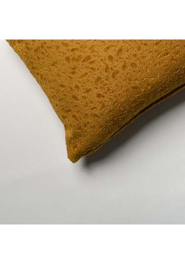 Sezyon Yuna Desenli 40 60 Hardal Kırlent Kılıfı Hardal