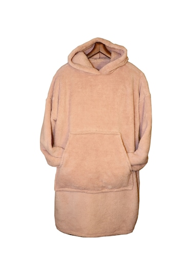 Rokeff Wellsoft Tek Kişilik Giyilebilir Battaniye Pembe S/m