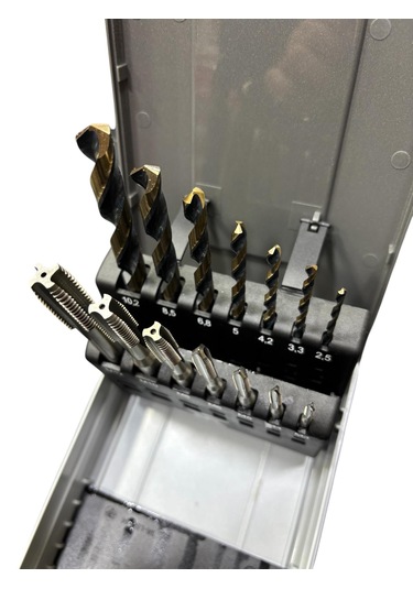 Maier 14 Parça Matkap Uçlu Düz Kılavuz Takımı