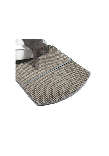 Su Geçirmez Kedi Kumu Mat Pad Premium Çift Kedi Kumu Kutusu Trapper Mat Pad Su Geçirmez Taban Katmanı İle Büyük Petek Eva Köpük Kauçuk 30x30cm