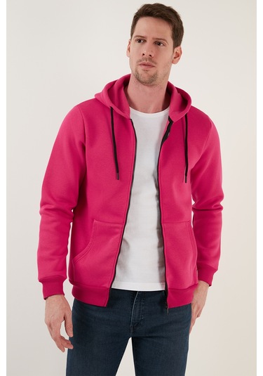 Buratti Regular Fit Kapüşonlu Fermuarlı Içi Tüylü Yumuşak Şardonlu Kışlık Erkek Sweat 5905340 Fuşya Buratti Regular Fit Kapüşonlu Fermuarlı Içi Tüylü Yumuşak Şardonlu Kışlık Erkek Sweat 5905340 Fuşya