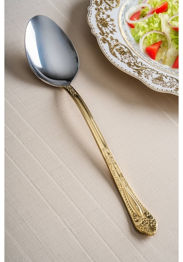 Acar Karat Star Gold Servis Kaşığı - 30 Cm