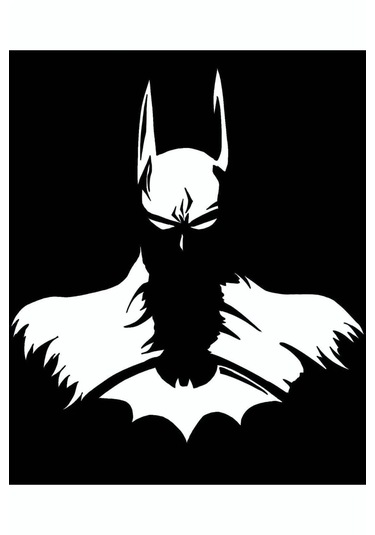 Batman Mdf Duvar Dekorasyon Lazer Kesim 35x25 Cm