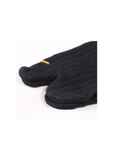 Suntek Elastik Pamuk Tabi Çorap 2 Parmaklı Parmak Arası Terlik Siyah