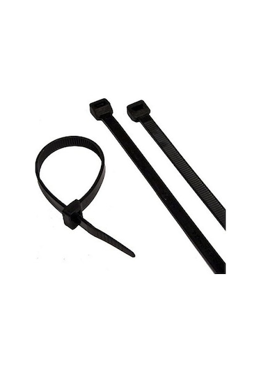 Çetsan 100 Adet 4.8X300 Mm Siyah Plastik Kablo Bağı Cırt Kelepçe N11.943