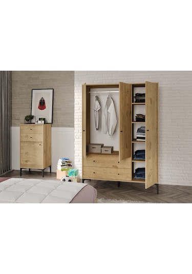 Focus Wood Genç Odası %100mdf Meşe
