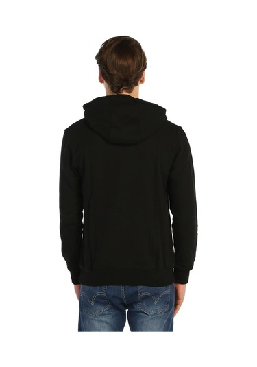 Bant Giyim - Kızılyıldız Siyah Kapşonlu Erkek Sweatshirt Hoodie