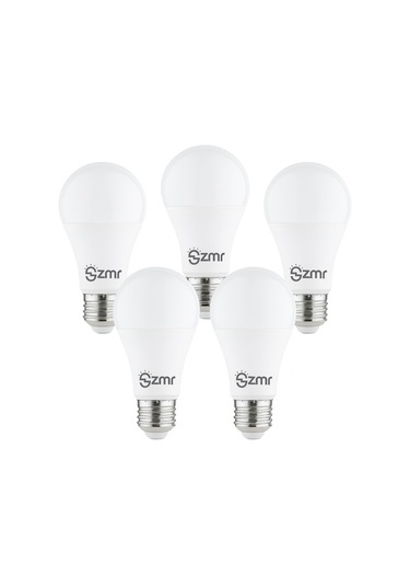 Zmr 105/b.65 5'li Paket Led Ampul 15w 6500k Beyaz Işık E27 Duylu Enerji Tasarruflu Uzun Ömürlü