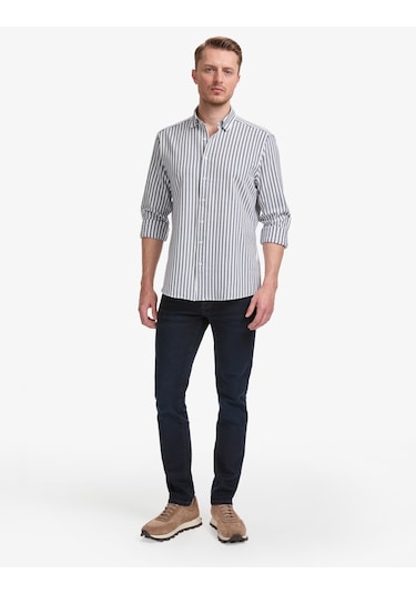 Pierre Cardin Erkek Lacivert Gömlek Desenli 50320859-vr033