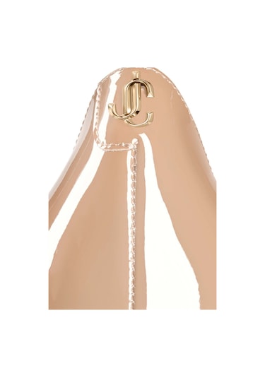 Jimmy Choo Parlak Rugan Deri Topuklu Ayakkabı - Pembe