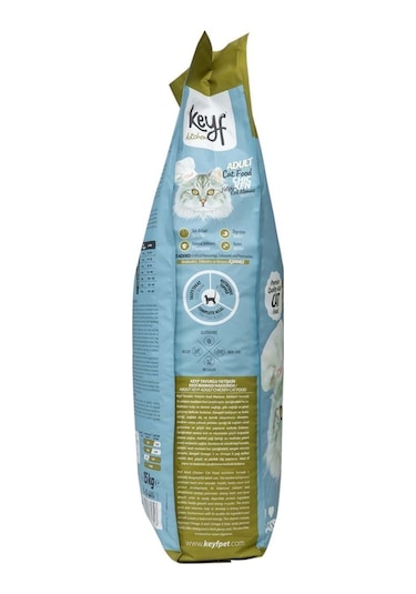 Keyf Tavuklu Yetişkin Kedi Maması 15 KG