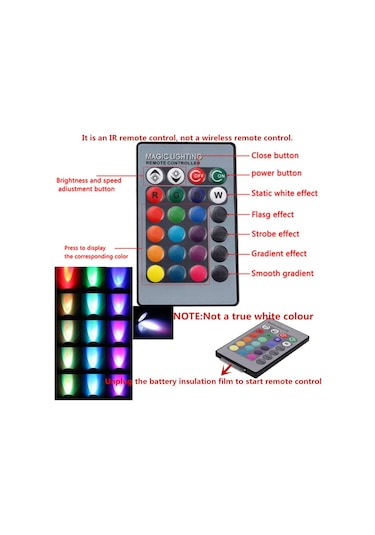 E27 3w Rgb Renk Değiştiren Spot Lamba, Ir Uzaktan Kumanda İle Ruh Hali Aydınlatması, Renkli Led Ampuller, Dimmable 85-265v Gümüş