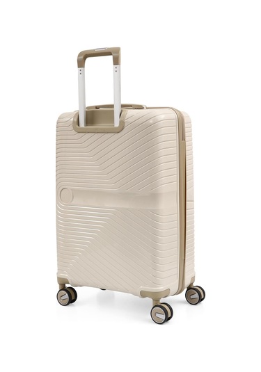 Ççs 5239 Polipropilen Büyük Boy Valiz Bej Null