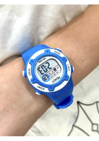 Penly Su Geçirmez Dijital Çocuk Kol Saati 8203 Model Mavi +4 Renk Kronometre-alarmlı 5atm