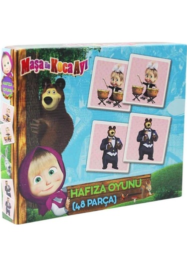 Laço Kıds Maşa Ile Koca Ayı Hafıza Oyunu 48 Parça