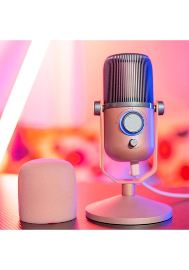 Thronmax MDrill Rosa Pembe 96 kHz 24 bit Profesyonel Mikrofon