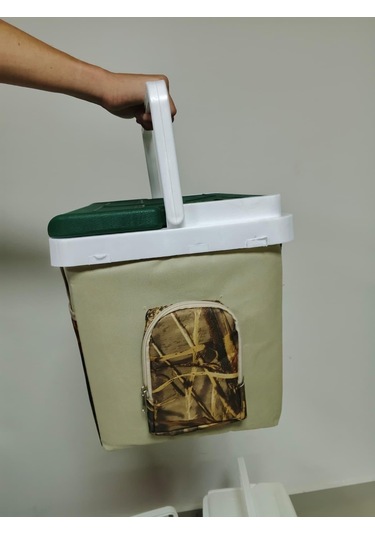 20 Lt Kumaş Kamuflaj Desen Buzluk Termos 1126 Cooler Box Çok Renkli