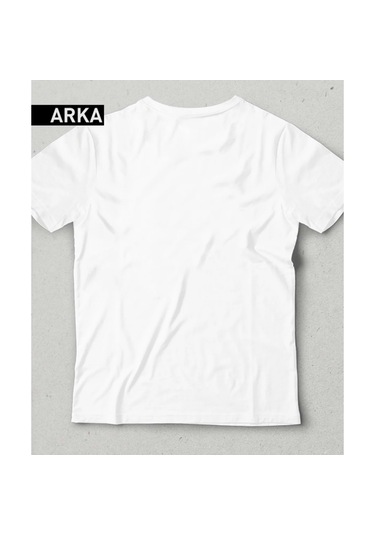 Atatürk Baskılı Özel Tasarım Çocuk T-shirt %100 Pamuk Penye Kuma Beyaz