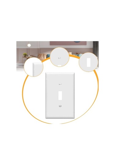 Trendooze Suntek 10 Adet Abd Standart Priz Plakaları, Modern Dekor İçin Uygun