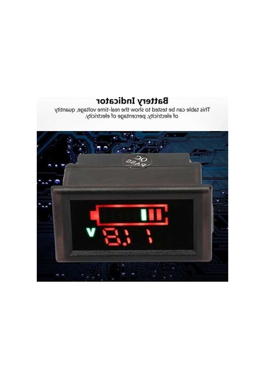 Besthome1 Su Geçirmez Akıllı Göstergesi - Gerçek Zamanlı Voltaj Ve Akü Seviyesi, Çift Tel, Dc 6-120v