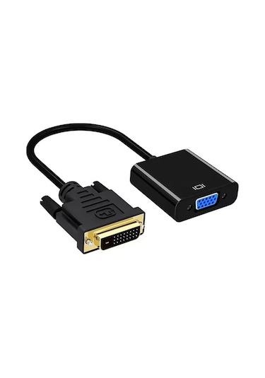 Pm-18636 Dvı-d 24+1 Erkek To Vga Dişi Çevirici Adaptör Kablo