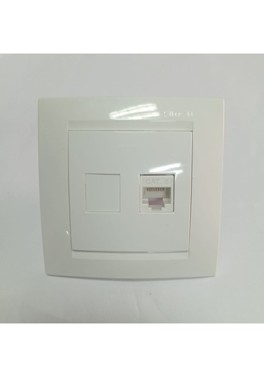 Simon Beyaz Cat 6 Data Priz