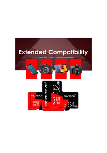 Yunboo Yüksek Hızlı 32gb/64gb/128gb/256gb Micro Sd Kart - Telefon, Kamera Ve Araç Kamerası İçin