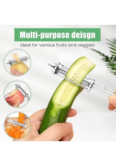 Ulzyvf Ve Ve Soyucu/julienne Soyucu, Soyucu, Siyah Sebze Saplı Patates Mutfak Meyve Keskin İçin Evrensel Ergonomik Döner Dilimleyici/şişe Çinko Bıçak Aradan Alaşımı Açıcı, 3 1 Lr Siyah