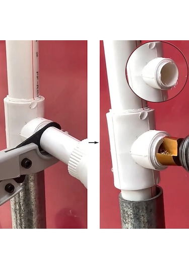 Pprc 20-25-32mm Plastik Su Borusu Tamir Matkap Ucu Havşa Rayba Delme 3 Lü Tıraş Seti